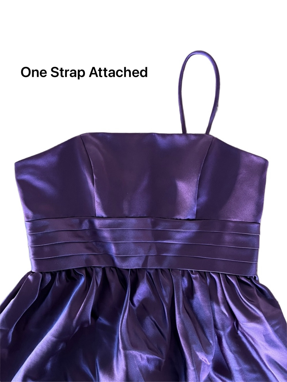 WTOO by Watters and Watters Strapless Midi Dress in Deep Plum Size 10 - Picture 13 of 15